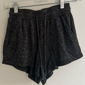 Black target lounge shorts